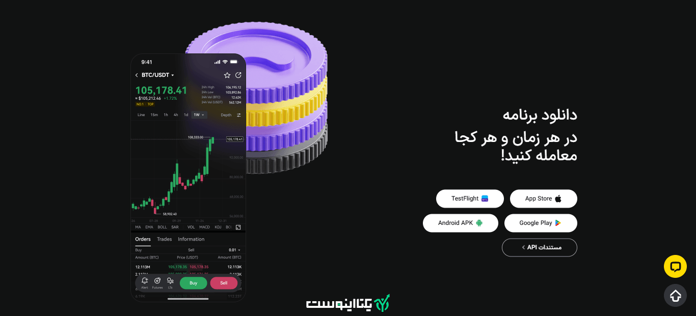 اپلیکیشن صرافی ال بانک