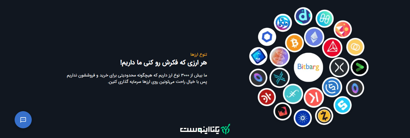 تنوع ارزی صرافی بیت برگ