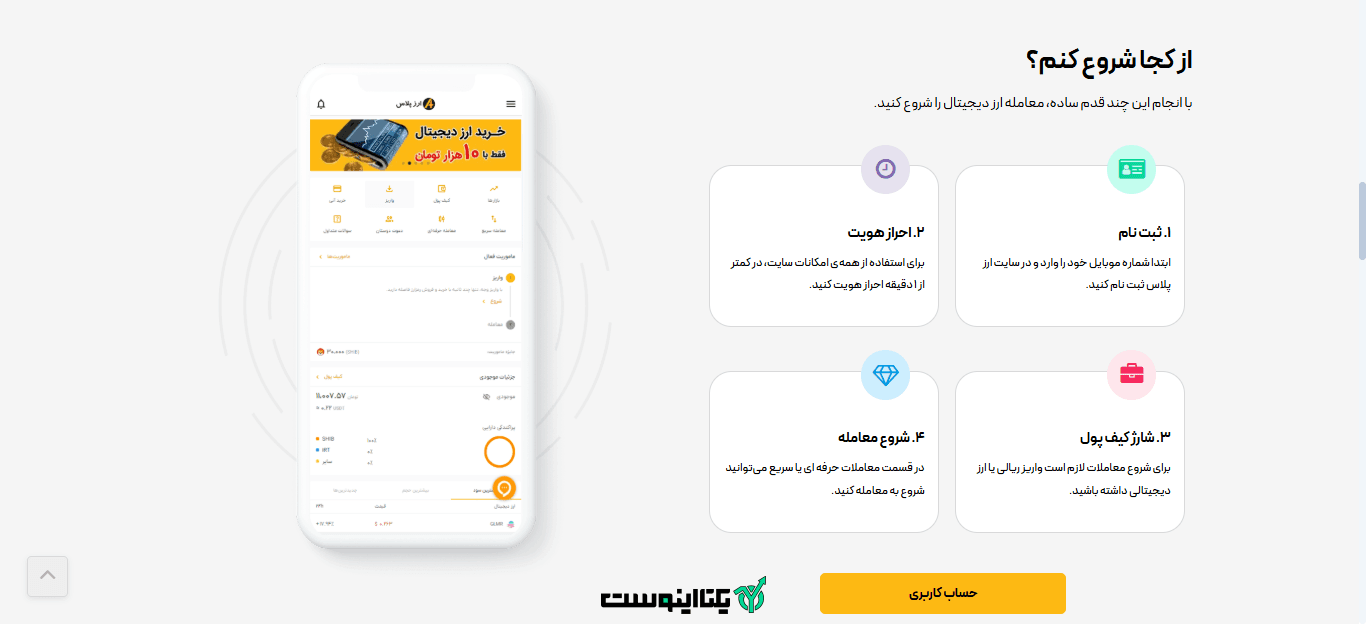 در ارزپلاس از کجا شروع کنم؟