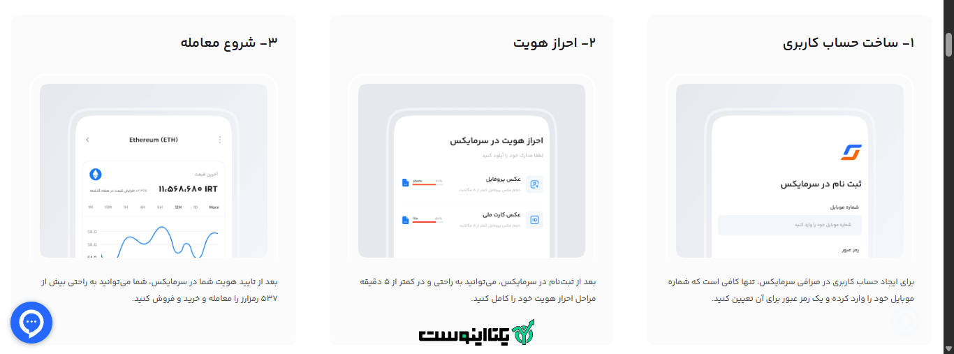 شروع معامله در صرافی سرمایکس