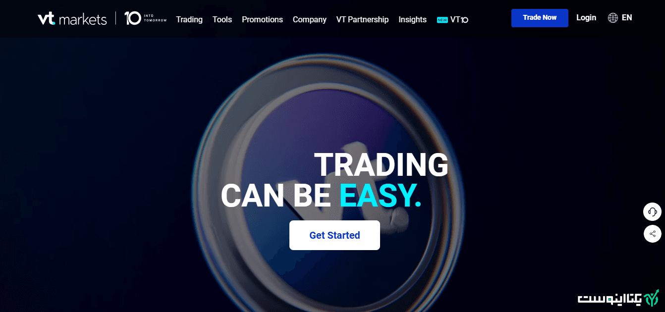 صفحه اصلی بروکر وی تی مارکتس